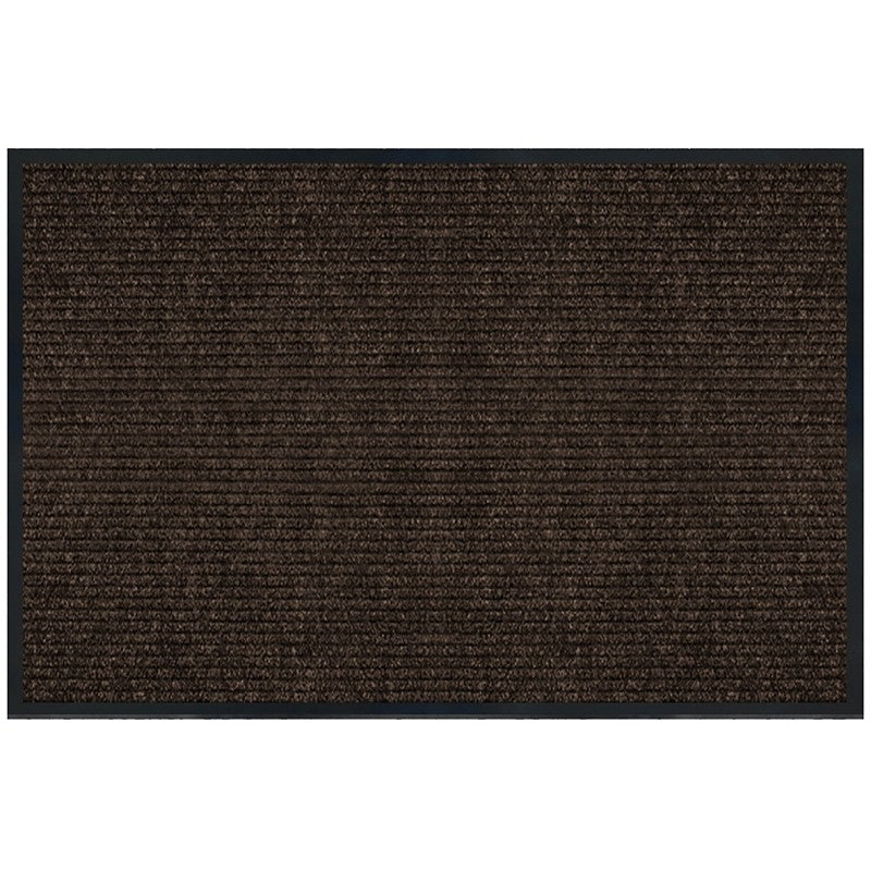 Multy Home Platinum MT1005379 Utility Floor Mat, 4 ft L, 3 ft W, Ribbed Pattern, Polypropylene Rug, Tan