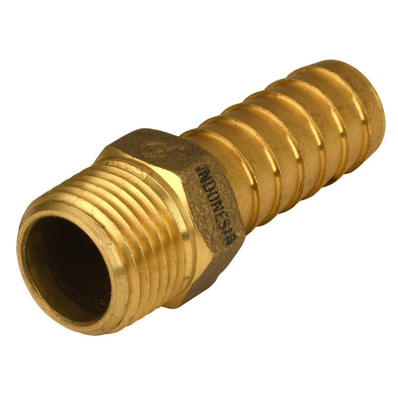 Water Source MA50NL Pipe Adapter, 1/2 in, MNPT x Barb, Brass