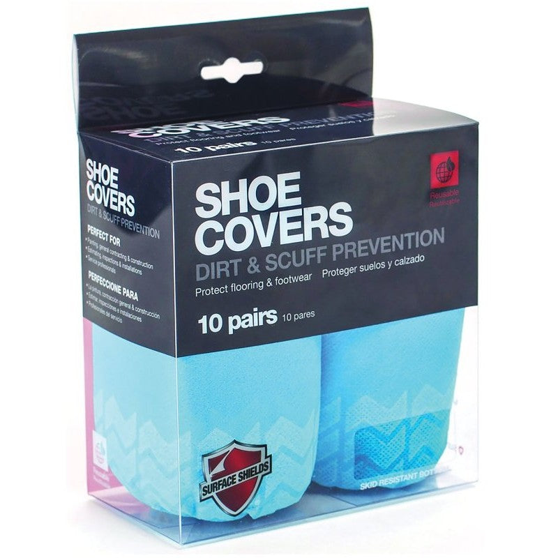 Surface Shields SC3001PB Protection Shoe Cover, Universal, Cloth, Blue, Elastic Closure