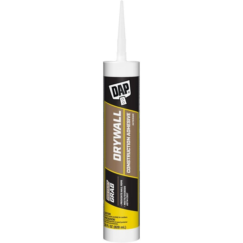 DAP DYNAGRIP 27518 Drywall Construction Adhesive, Off-White, 28 oz Cartridge