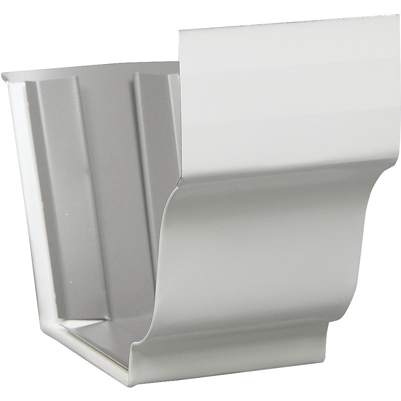 Amerimax 27209 Gutter Connector, Aluminum, White