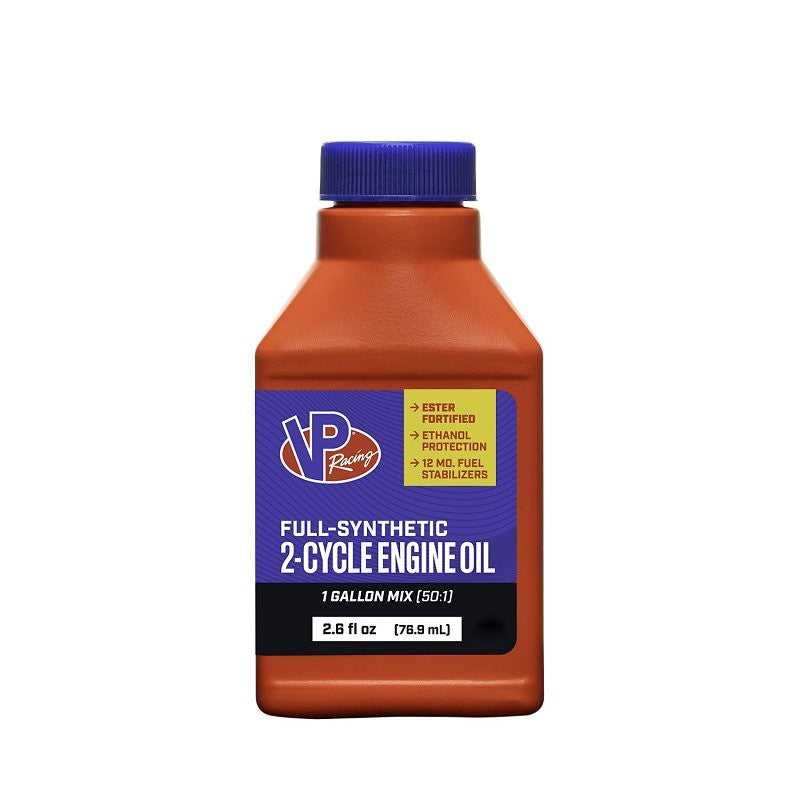 VP Racing 2901 Full Synthetic 2-Cycle Oil, 2.6 oz Bottle, Amber (Pack of 12)