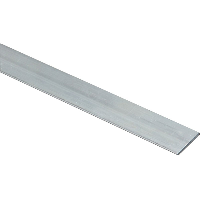 National Hardware N247-189 Flat Bar, 3/4 in W, 48 in L, 1/16 in Thick, Aluminum, Mill
