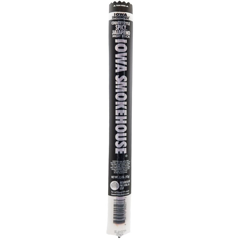 Iowa Smokehouse IS-1.5MSSP Meat Stick, Spicy Jalapeno, 1.5 oz, Pack (Pack of 24)