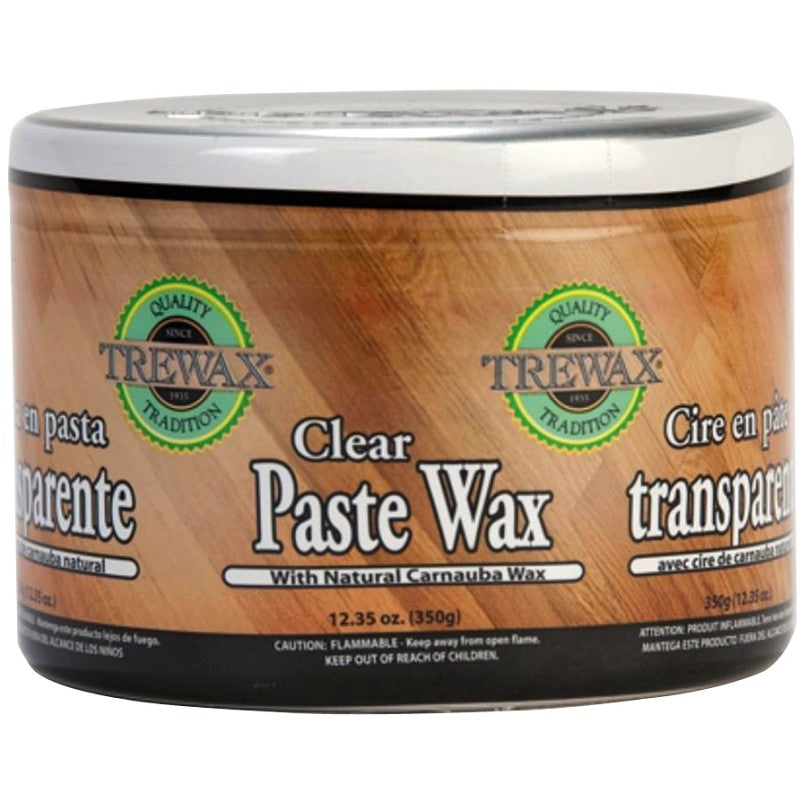 Trewax 887101016 Paste Wax, Clear, Paste, 12.35 oz, Can