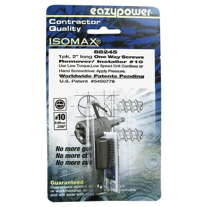 Eazypower 88245 One Way Screw Remover, #10 Bolt/Screw, HSS