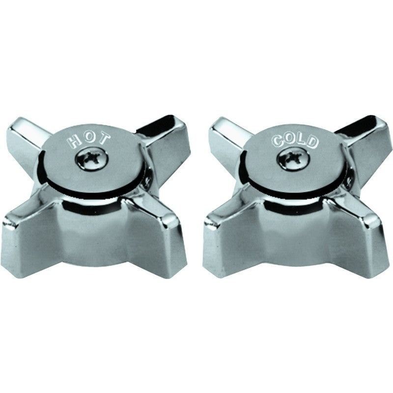 Danco 88092 Faucet Handle, Zinc, Chrome Plated, For: Sterling/Rockwell Two Handle Tub/Shower Faucets