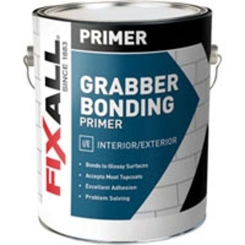 FixALL F507001 Bonding Primer, 400 to 450 sq-ft/gal Coverage Area, White, 1 gal (Pack of 4)