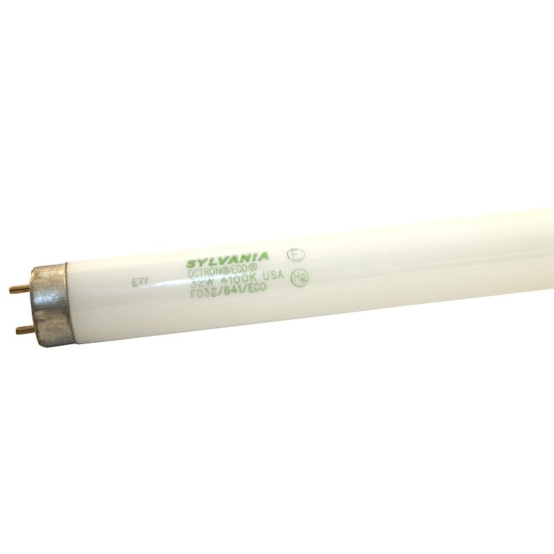 Sylvania 21781 Fluorescent Bulb, 32 W, T8 Lamp, Medium G13 Lamp Base, 2975, 4100 K Color Temp, Cool White (Pack of 30)