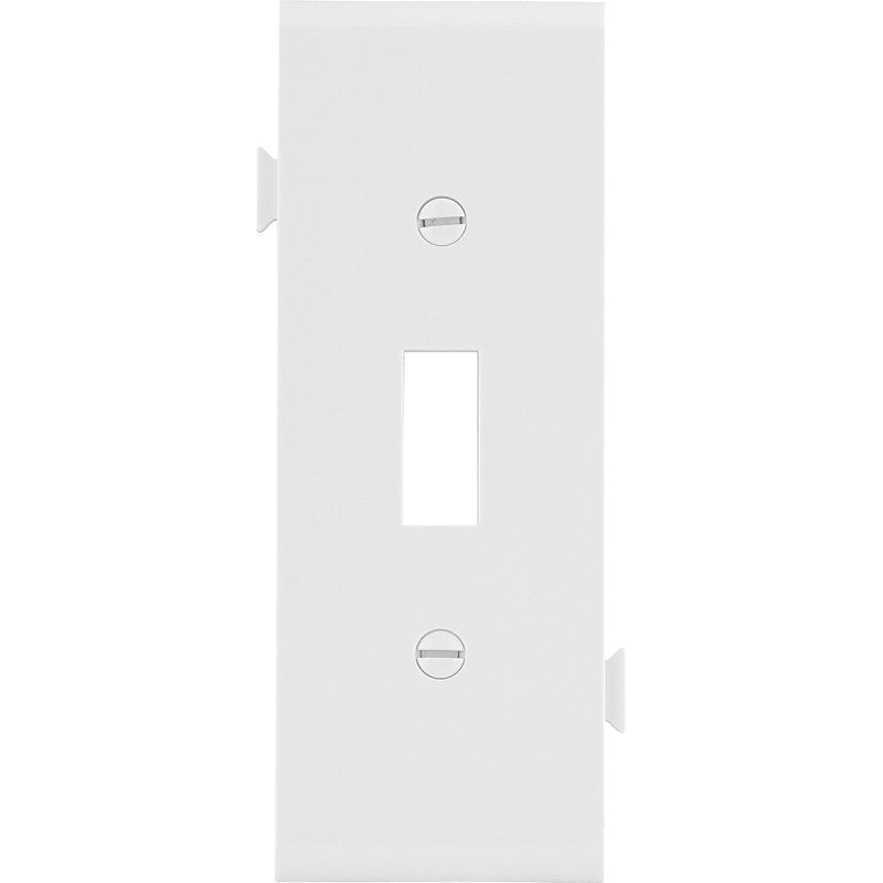 Eaton Wiring Devices STC1W Wallplate, Mid-Size, 4-7/8 in L, 3.12 in W, 1-Gang, Polycarbonate, White