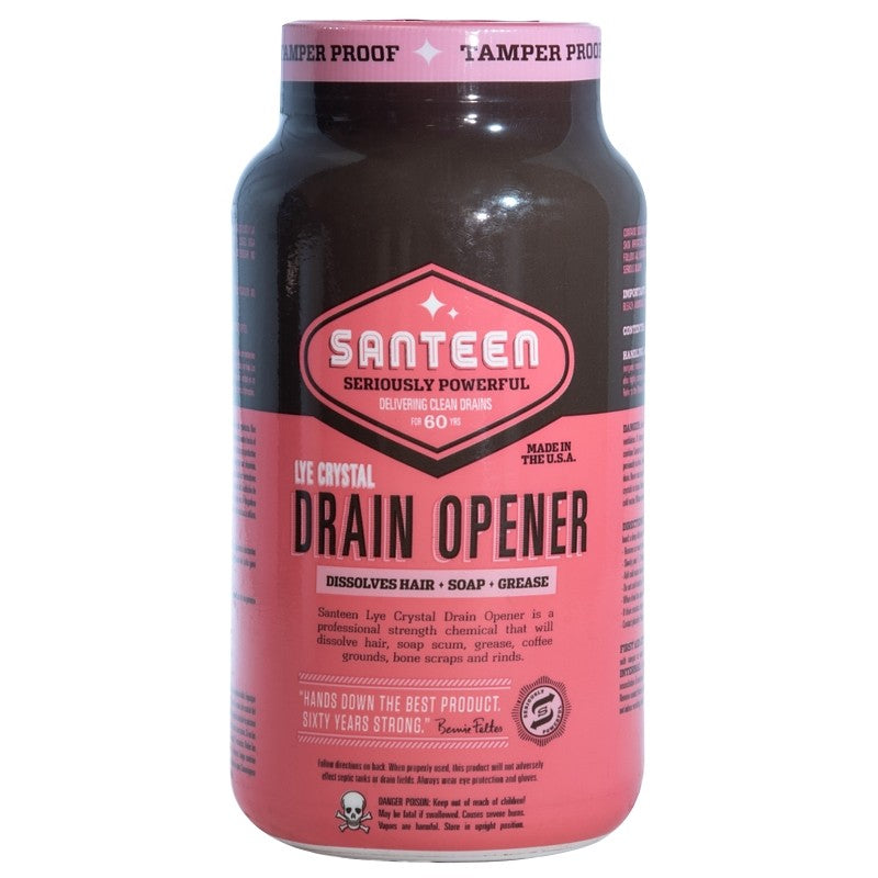Santeen 800-6 Drain Opener, Crystal, 16 oz, Bottle (Pack of 6)