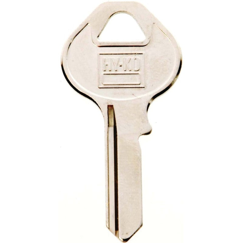 Hy-Ko 11010M5 Key Blank, Brass, Nickel, For: Master Cabinet, House Locks and Padlocks, M5 Key Number (Pack of 10)