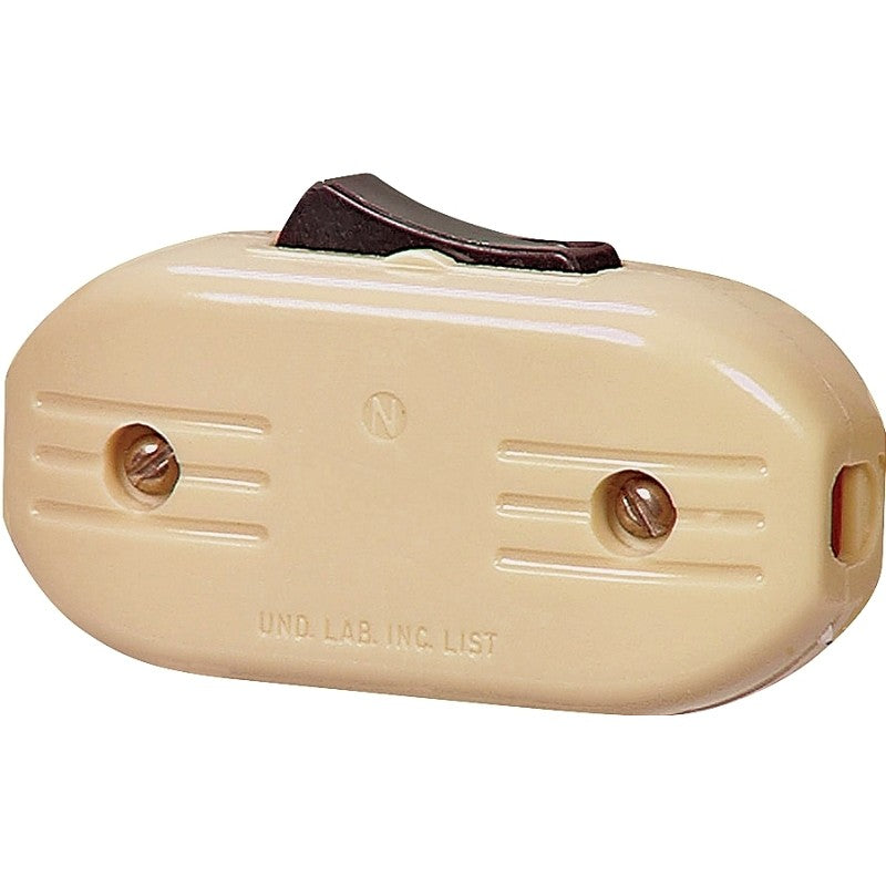 Eaton Wiring Devices 933 933V-BOX Switch, 3 A, 120 V, Screw Terminal, Phenolic, Ivory