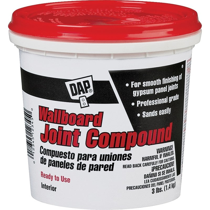 DAP 10100 Joint Compound, Paste, Off-White, 3 lb
