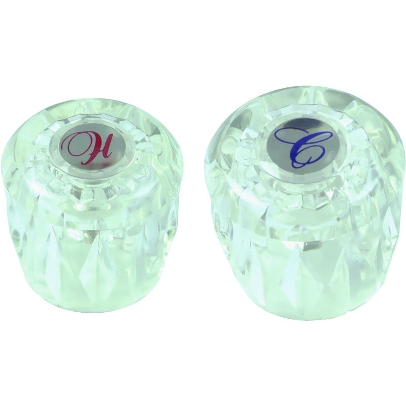 Danco 88304 Faucet Handle, Acrylic, For: Valley Two Handle Kitchen, Bath and Tub/Shower Faucets