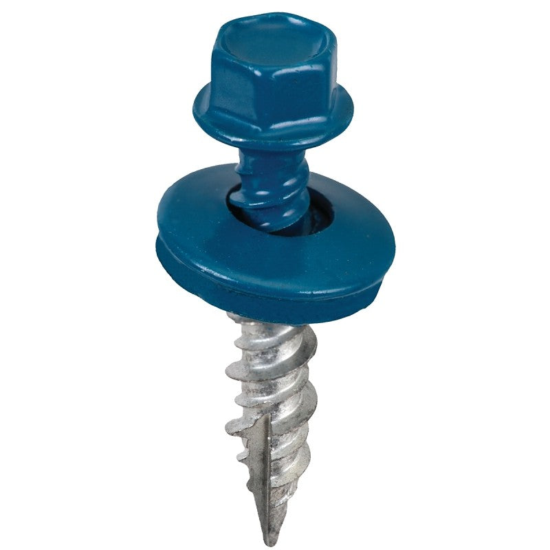 Acorn International SW-MW1BL250 Screw, Blue, High-Low, Twin Lead Thread, Hex Drive, Self-Tapping, Type 17 Point, 250/BAG