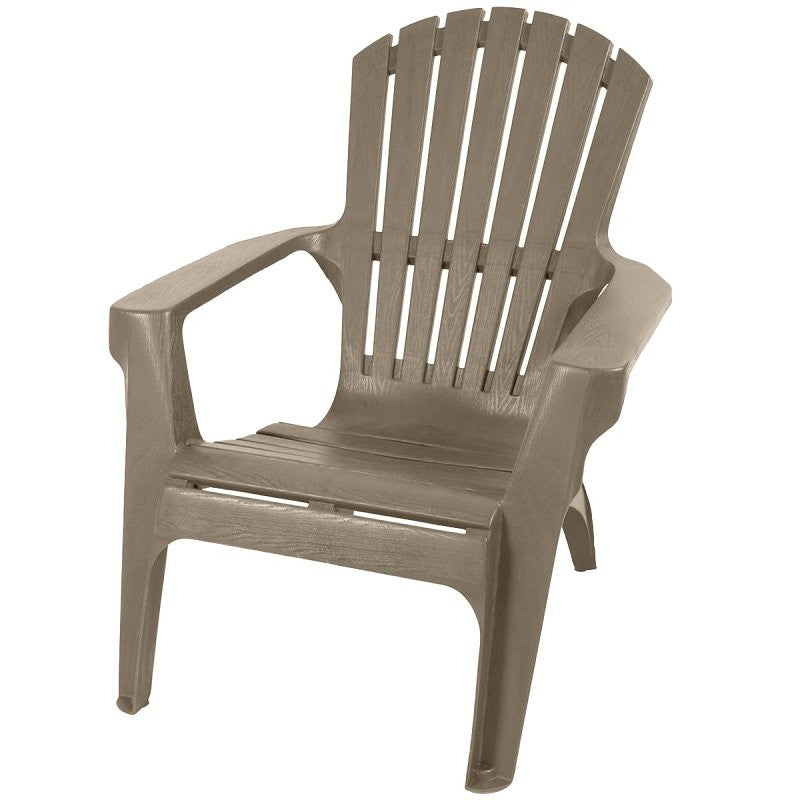 Gracious Living Adirondack Series 11647-22 Chair, Polypropylene Seat, Polypropylene Frame, Wood Land Brown Frame