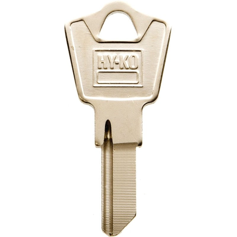 Hy-Ko 11010ES8M Key Blank, Brass, Nickel, For: ESP Vehicle Locks, ES8M Key Number (Pack of 10)