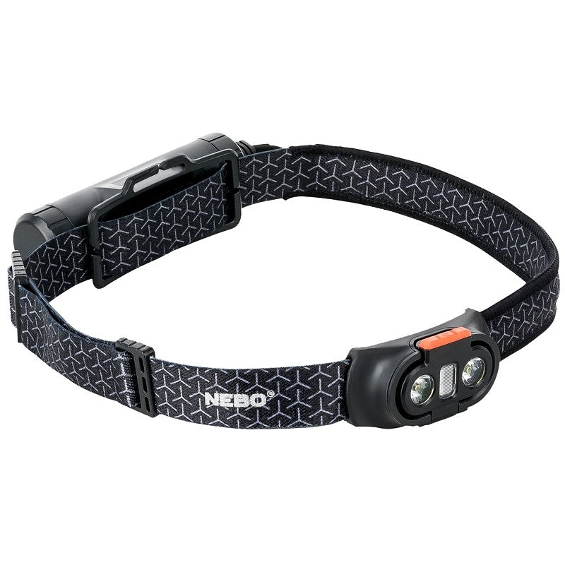 Nebo EINSTEIN NEB-HLP-0009 Headlamp, AAA Battery, Alkaline Battery, LED Lamp, 750, 3 to 278 ft Beam Distance, Gray