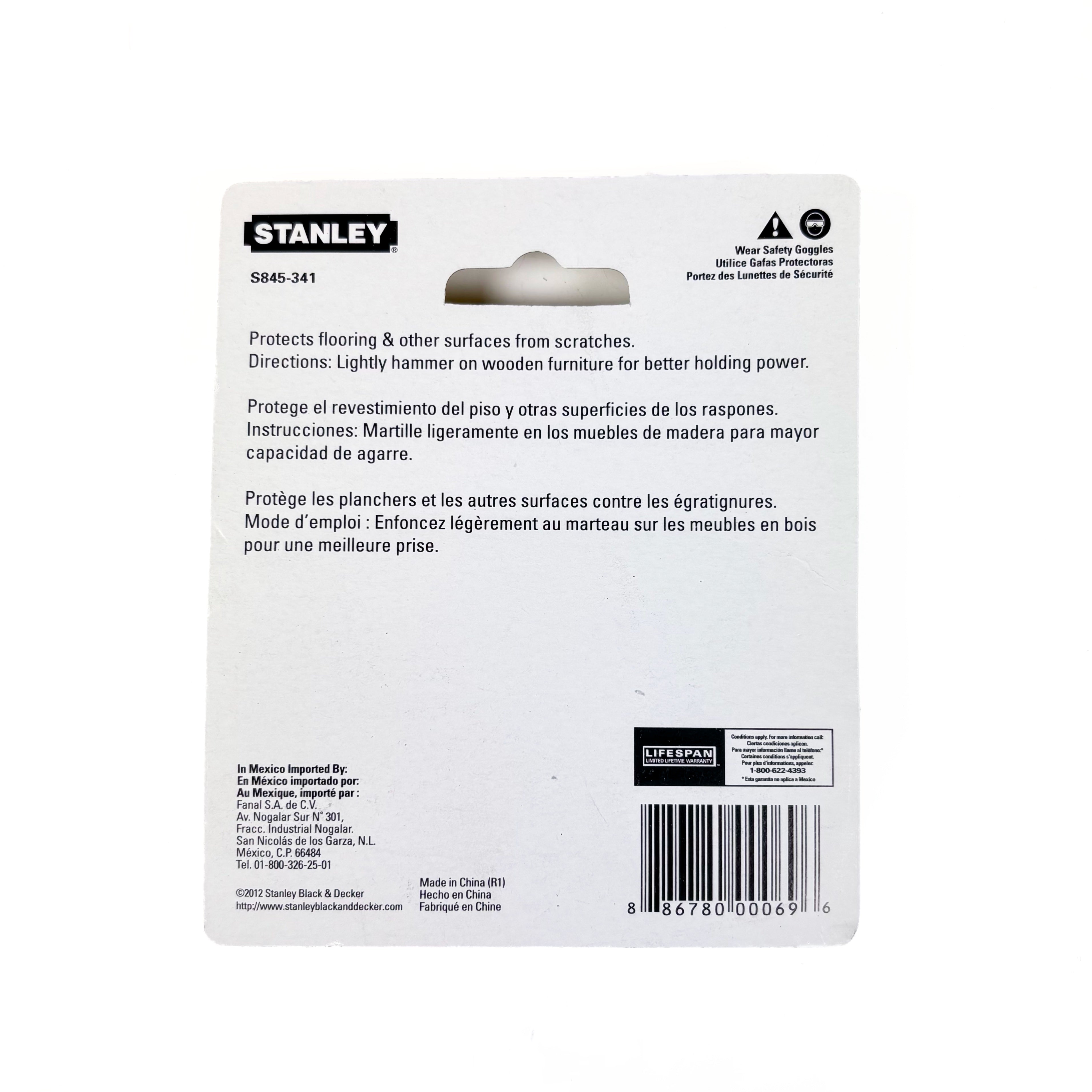 Felt Pads With Hollow Nail For Wood Legs 1 Inch Round 8 Pack