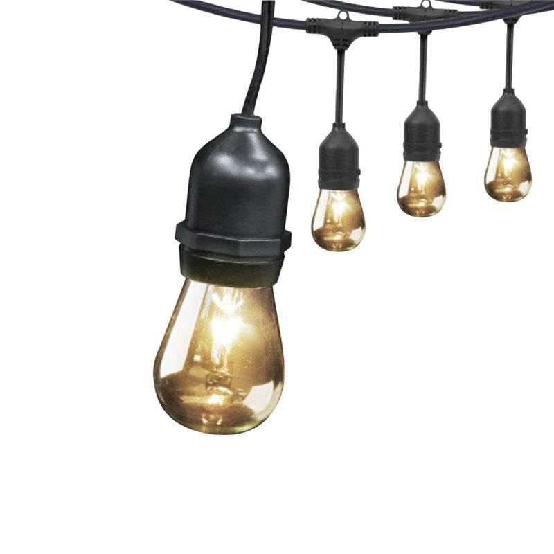 Feit Electric 72041 String Light Set, 130 V, 11 W, 15-Lamp, Incandescent Lamp, 30 ft L