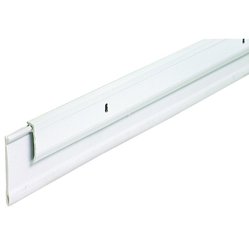 M-D 05769 Door Sweep, 36 in L, 1/4 in W, Aluminum Flange, Vinyl Insert