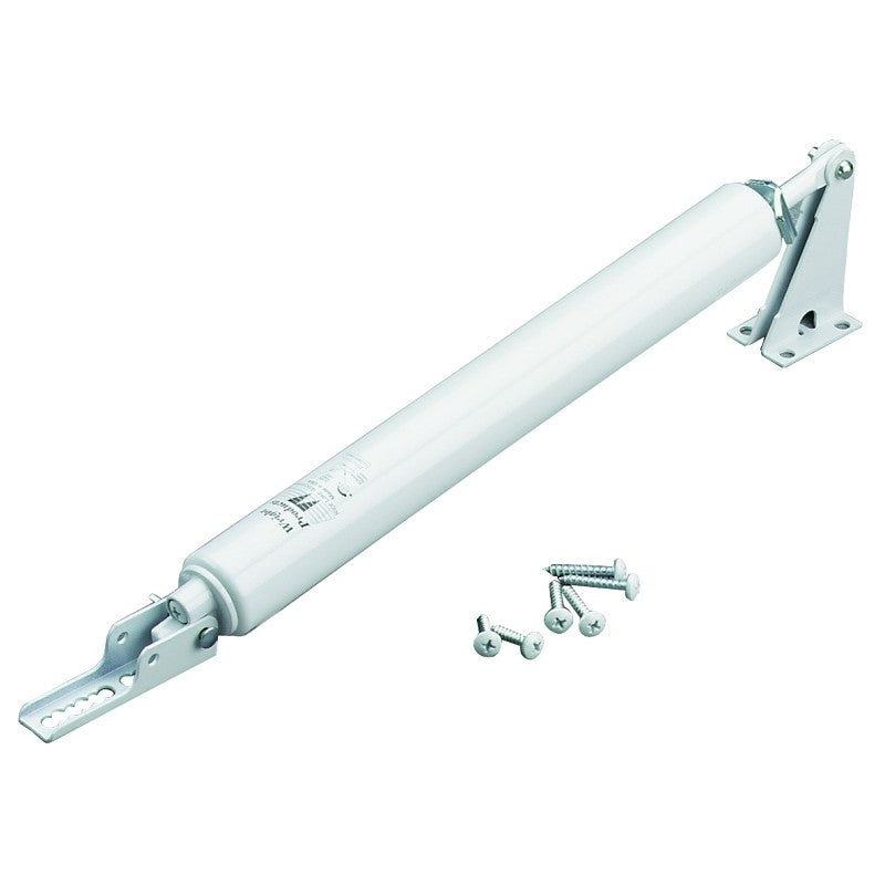 Wright Products V1020WH Pneumatic Door Closer, White, 90 deg Opening, For: Out-Swinging Wood/Metal Doors