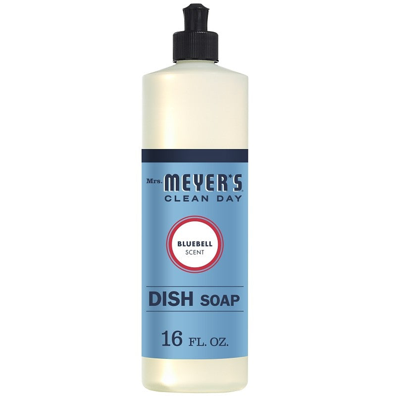 Mrs. Meyer's 17481 Dishwasher Soap, 16 fl-oz, Liquid, Bluebell