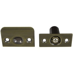 Adjustable Ball Catch With Plates 1 By 2-1/8 Inch Antique Brass (POS)
