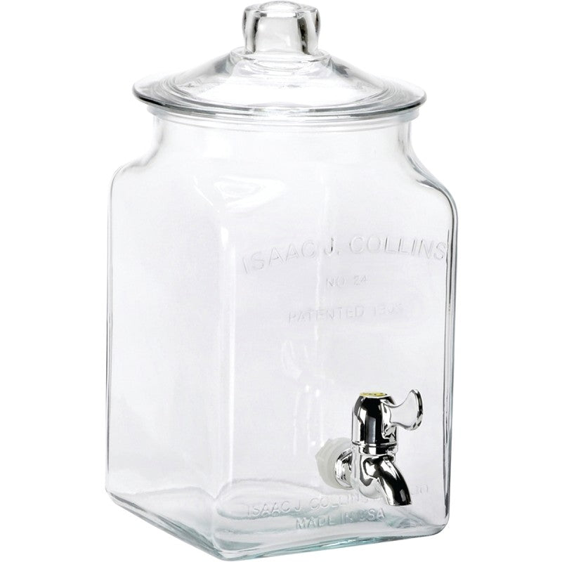 Anchor Hocking 93474 Beverage Dispenser, 1.5 gal Capacity, Glass Container, Clear