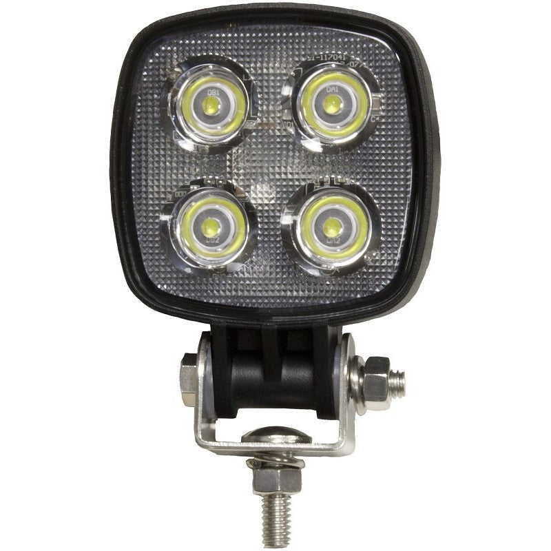 PM V913-MV Compact Work Light, 0.65/1.3 A, 12/24 V, 4-Lamp, LED Lamp, 900 Lumens Lumens, 6500 K Color Temp, Black