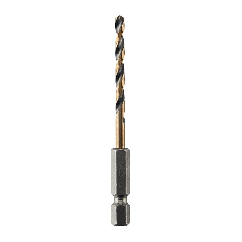 DEWALT DWA5009 Drill Bit, 9/64 in Dia, 3 in OAL, Heavy-Duty, 1/4 in Dia Shank, Hex Shank