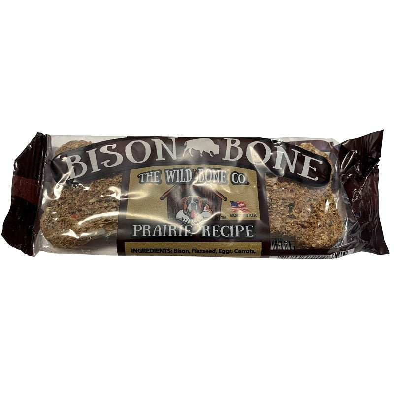 The Wild Bone Co 1832 Prairie Dog Biscuit, Jerky, Bison, 1 oz (Pack of 24)