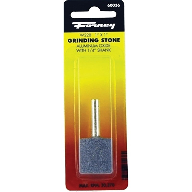 Forney 60036 Grinding Point, 1 x 1 in Dia, 1/4 in Arbor/Shank, 60 Grit, Coarse, Aluminum Oxide Abrasive