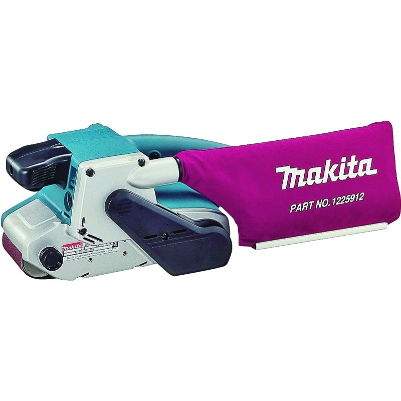 Makita 9903 Belt Sander, 8.8 A, 21 in L x 3 in W Belt, Abrasive Belt, Rear, Side Handle, 6 ft L Cord