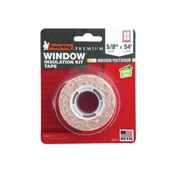 Frost King V5854 Window Insulation Tape, 5/8 in W, 54 ft L, Polyethylene, Clear