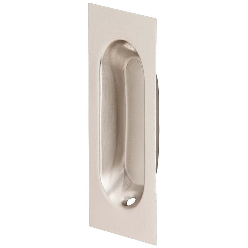 Schlage Ives Series 22B15 Rectangular Pull, 3-1/8 in W, 7/16 in D, 1-5/16 in H, Brass, Satin Nickel