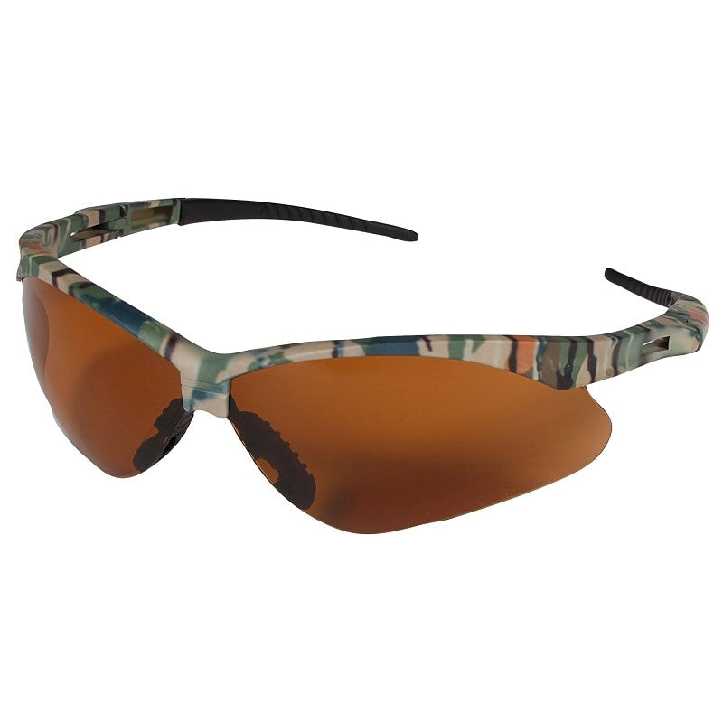 Jackson Safety 19644 Safety Glasses, Hard-Coated Lens, Polycarbonate Lens, Wraparound Frame, Nylon Frame (Pack of 12)
