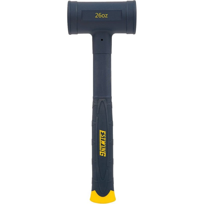 Estwing CCD26 Dead Blow Hammer, 26 oz Head, Smooth Face Head, Polyurethane/Steel Head, 12-3/4 in OAL