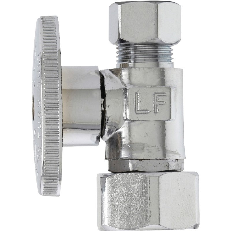 Plumb Pak PP2103LF Repair Valve, 1/2 x 3/8 in Connection, FIP Swivel x Compression, Brass Body