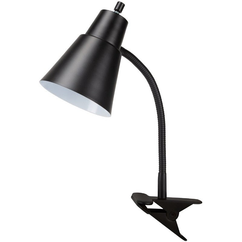 Boston Harbor TL-CL-170-BLACK3 Flexible Clip-On Desk Lamp, 120 V, 60 W, 1-Lamp, CFL Lamp, Black Fixture, Black
