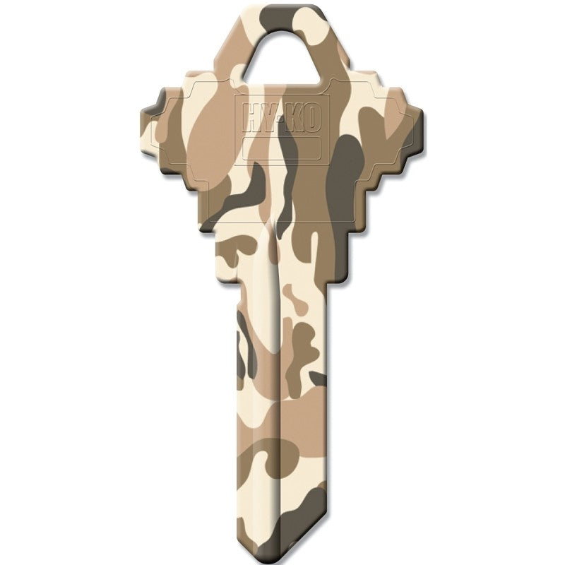 Hy-Ko 16010SC1-06 Key Blank, Camouflage, Solid Brass (Pack of 10)