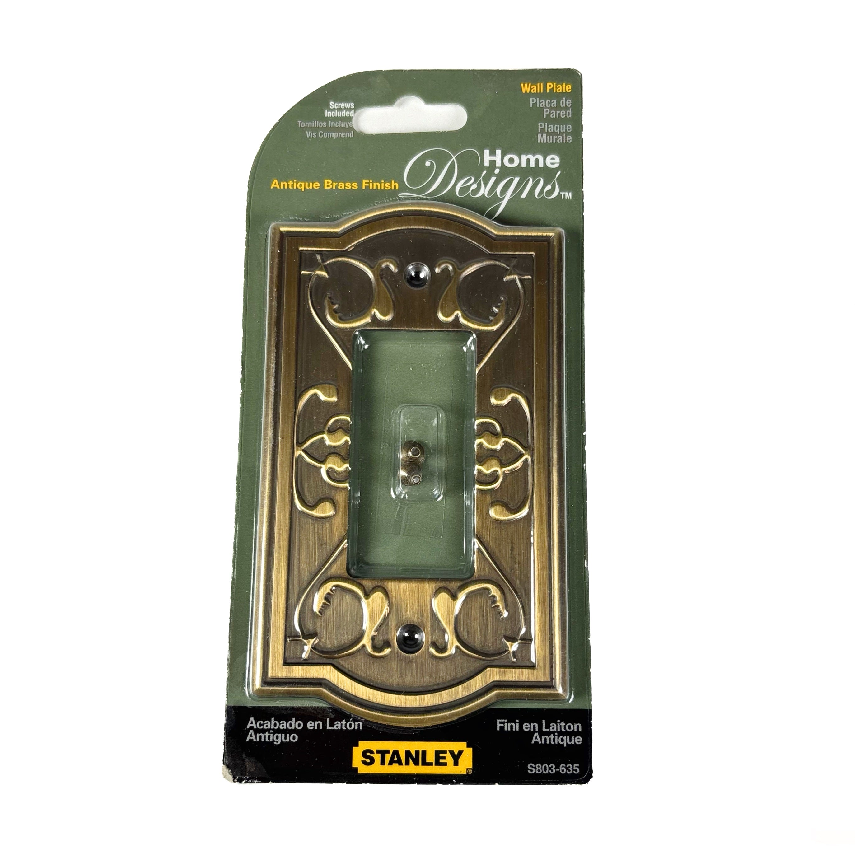 Victoria Single Rocker Or Gfi Wall Plate Antique Brass (POS)