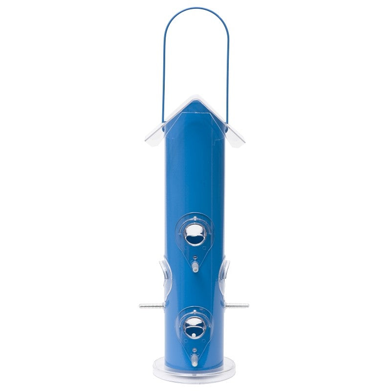 Perky-Pet 391 Wild Bird Feeder, 13-1/4 in H, 1 lb, Metal, Blue, Powder-Coated, Hanging Mounting