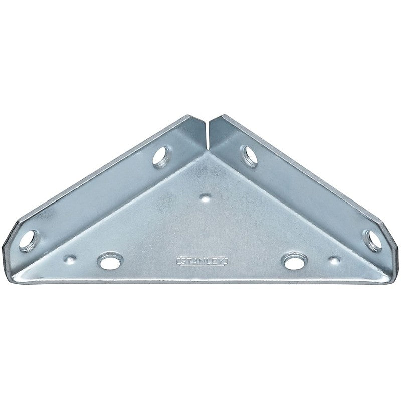 National Hardware V124 Series N337-691 Corner Brace, 4 in L, Steel, Zinc