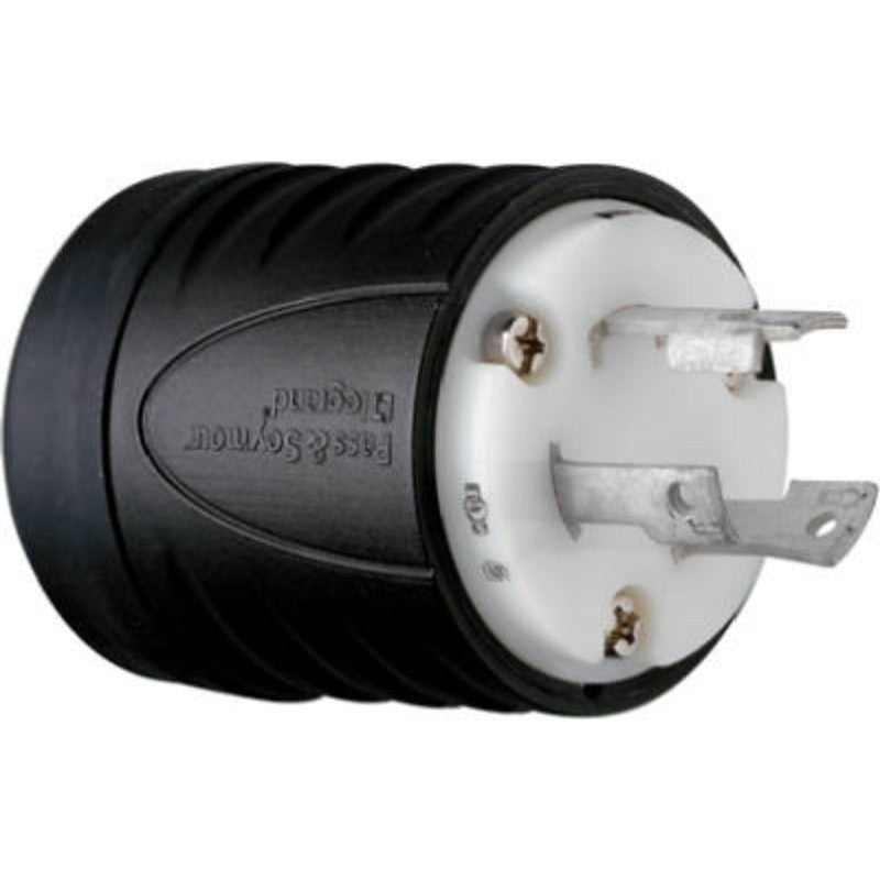 Legrand L630PCCV3 Locking Plug, 2 -Pole, 30 A, 250 V, NEMA: NEMA L6-30P, Black