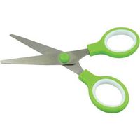 5-1/8 Inch Stainless Steel Utility Kitchen Scissors Lime Green