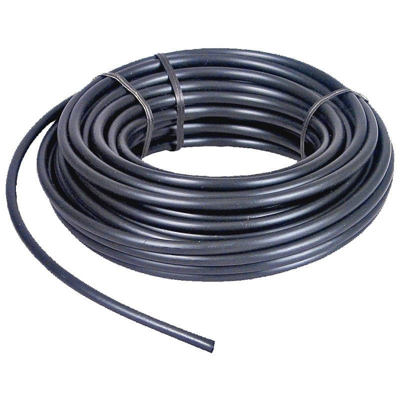 Rain Bird T22-50S Blank Tubing, 0.165 in ID, 50 ft L, Plastic, Black