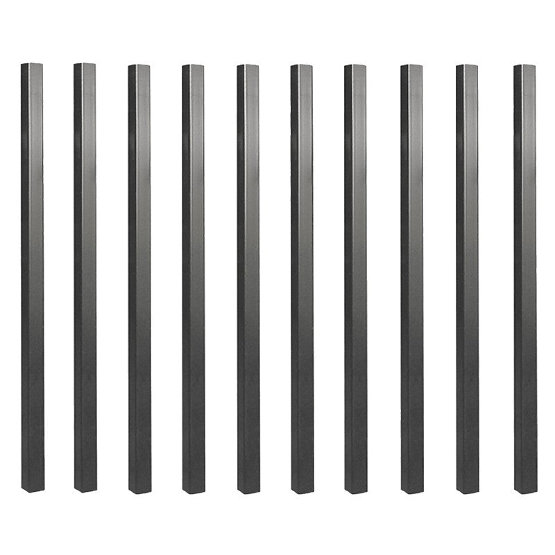BALUSTER SQ STEEL BLK 26X3/4IN