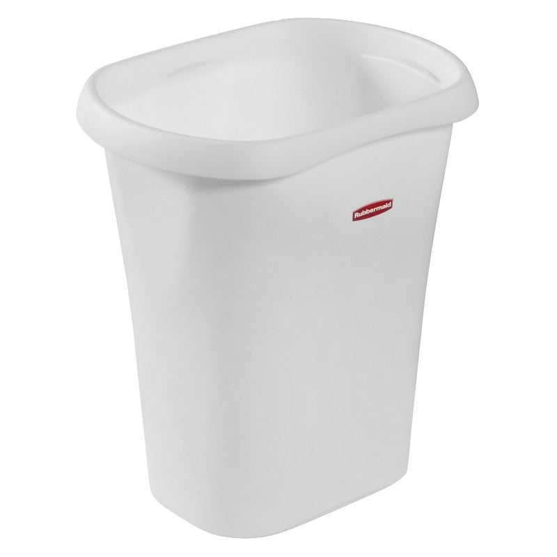 Rubbermaid 5L51 FG5L5100WHT Waste Basket, 12 qt Capacity, Plastic, White, 11.8 in H